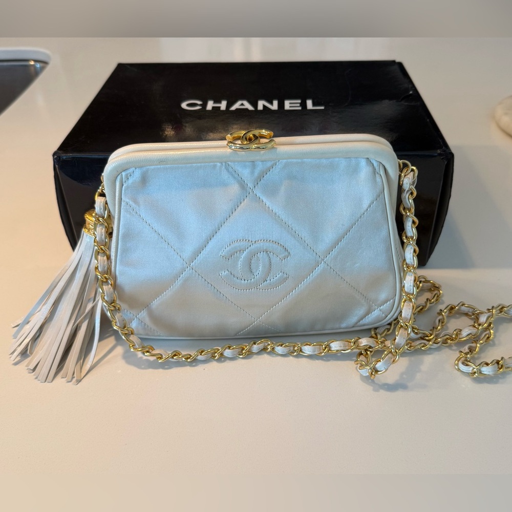 Chanel Tassel Satin Bag